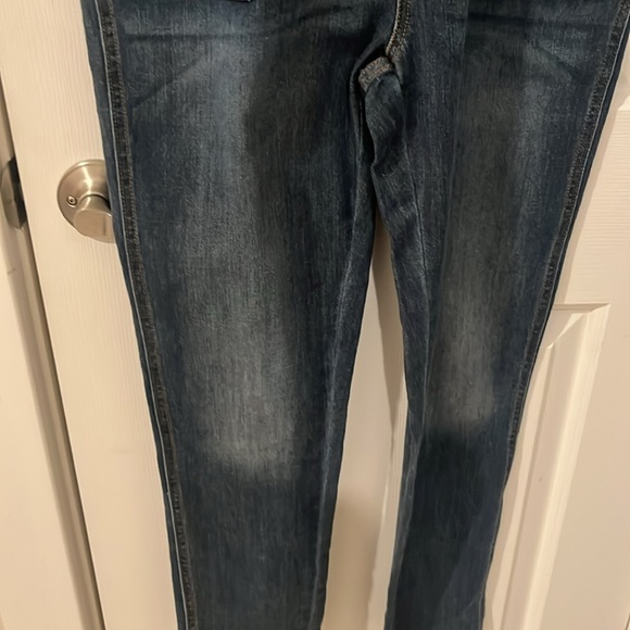 Gap Dark Denim Women’s Overalls Adjust straps side zip belt loops pockets USED S - Picture 8 of 11